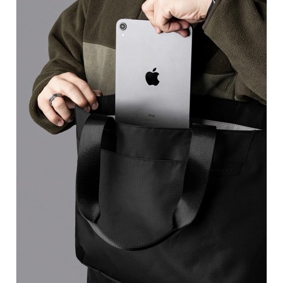 NWT Alpaka Elements Travel Shopping Tote Medium Black/Grey | Axoflux 210D - Picture 5 of 8